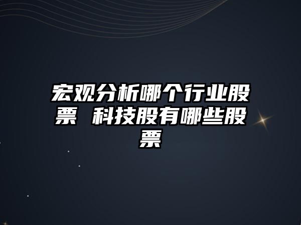 宏觀(guān)分析哪個(gè)行業(yè)股票 科技股有哪些股票