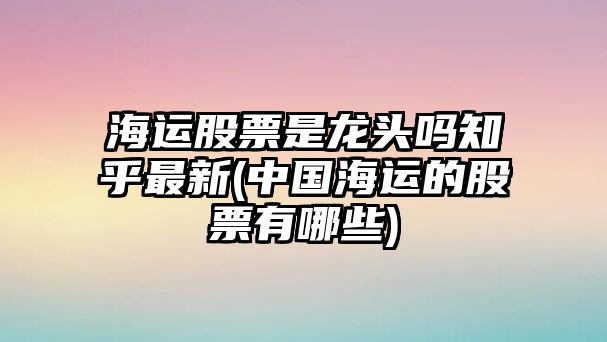 海運股票是龍頭嗎知乎最新(中國海運的股票有哪些)