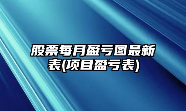 股票每月盈虧圖最新表(項目盈虧表)