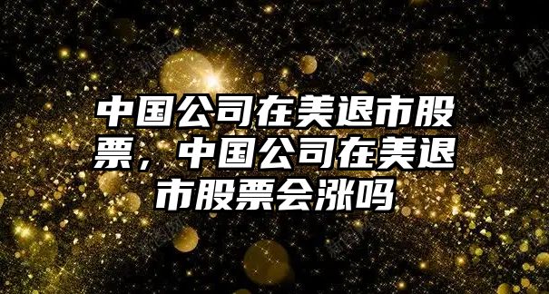 中國公司在美退市股票，中國公司在美退市股票會(huì )漲嗎