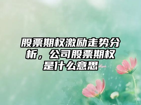 股票期權激勵走勢分析，公司股票期權是什么意思