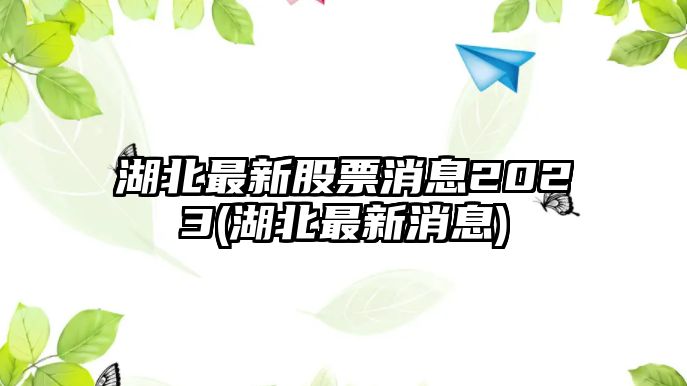 湖北最新股票消息2023(湖北最新消息)