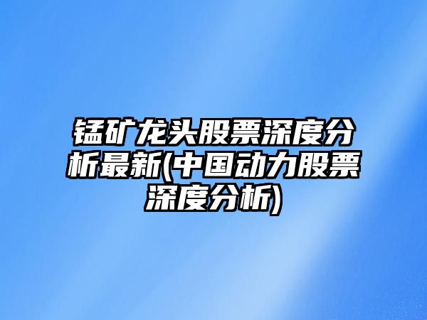 錳礦龍頭股票深度分析最新(中國動(dòng)力股票深度分析)