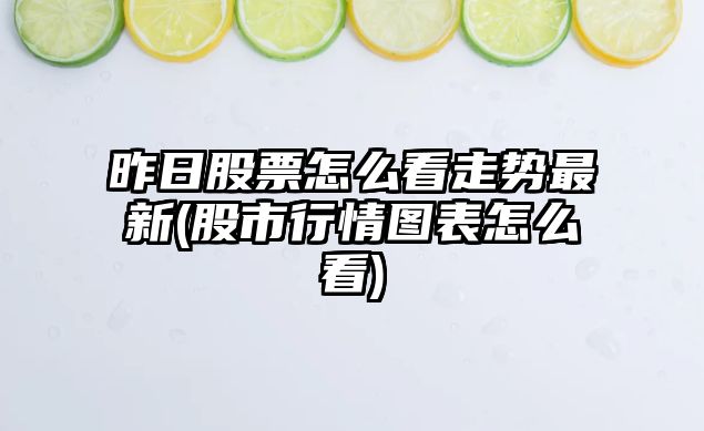 昨日股票怎么看走勢最新(股市行情圖表怎么看)