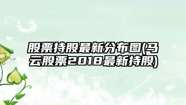 股票持股最新分布圖(馬云股票2018最新持股)