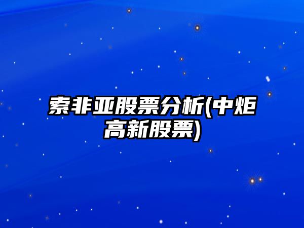 索非亞股票分析(中炬高新股票)