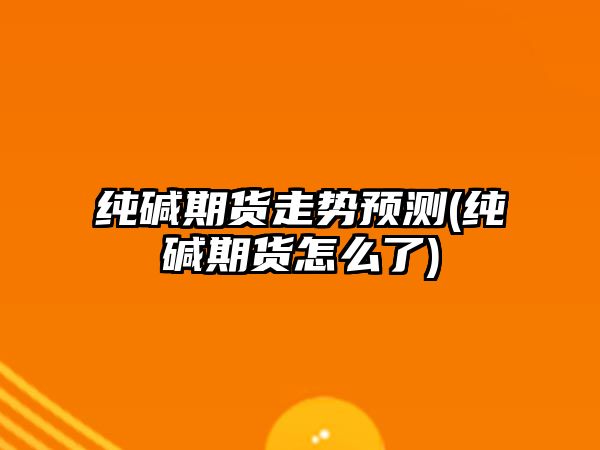 純堿期貨走勢預測(純堿期貨怎么了)