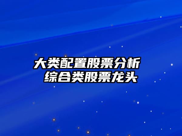 大類(lèi)配置股票分析 綜合類(lèi)股票龍頭