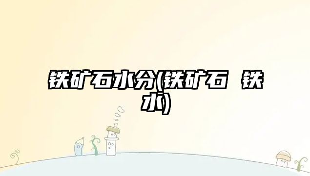 鐵礦石水分(鐵礦石 鐵水)