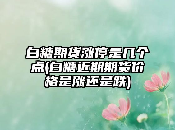 白糖期貨漲停是幾個(gè)點(diǎn)(白糖近期期貨價(jià)格是漲還是跌)