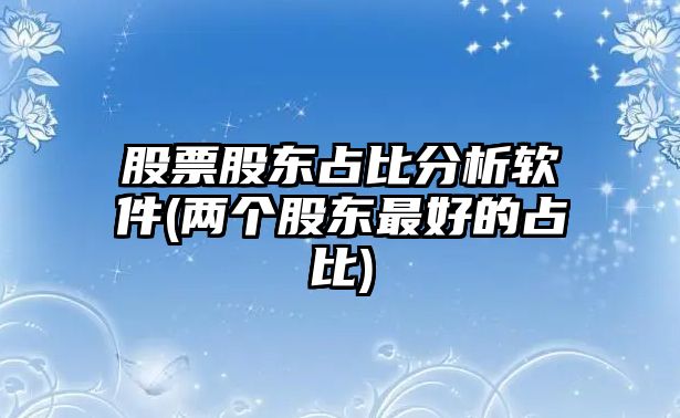 股票股東占比分析軟件(兩個(gè)股東最好的占比)