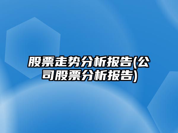 股票走勢分析報告(公司股票分析報告)