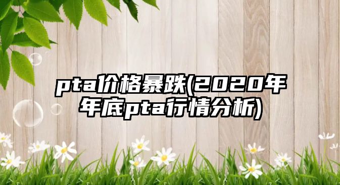 pta價(jià)格暴跌(2020年年底pta行情分析)