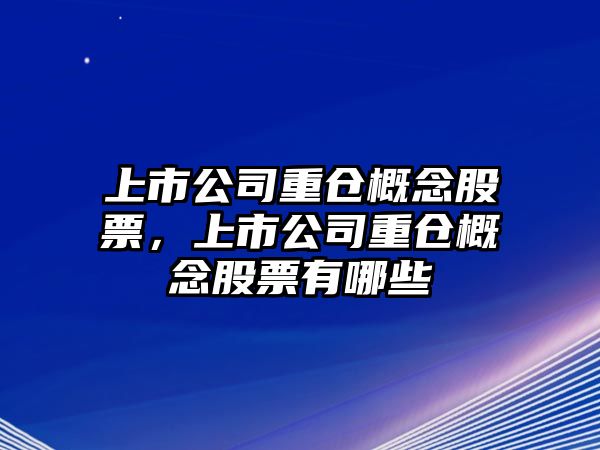 上市公司重倉概念股票，上市公司重倉概念股票有哪些