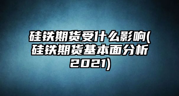 硅鐵期貨受什么影響(硅鐵期貨基本面分析2021)