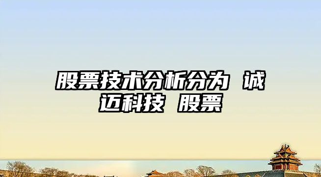 股票技術(shù)分析分為 誠邁科技 股票