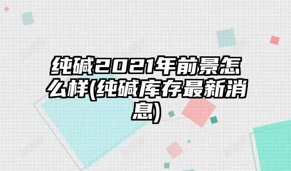 純堿2021年前景怎么樣(純堿庫存最新消息)