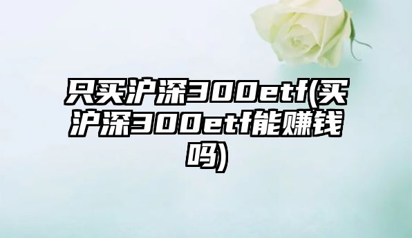 只買(mǎi)滬深300etf(買(mǎi)滬深300etf能賺錢(qián)嗎)