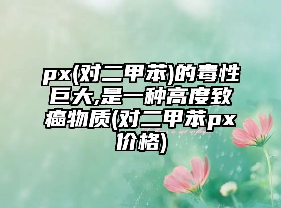 px(對二甲苯)的毒性巨大,是一種高度致癌物質(zhì)(對二甲苯px價(jià)格)