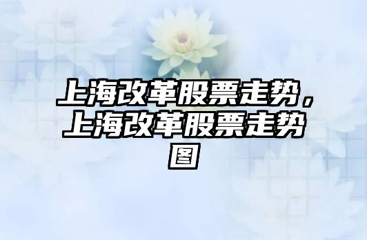 上海改革股票走勢，上海改革股票走勢圖