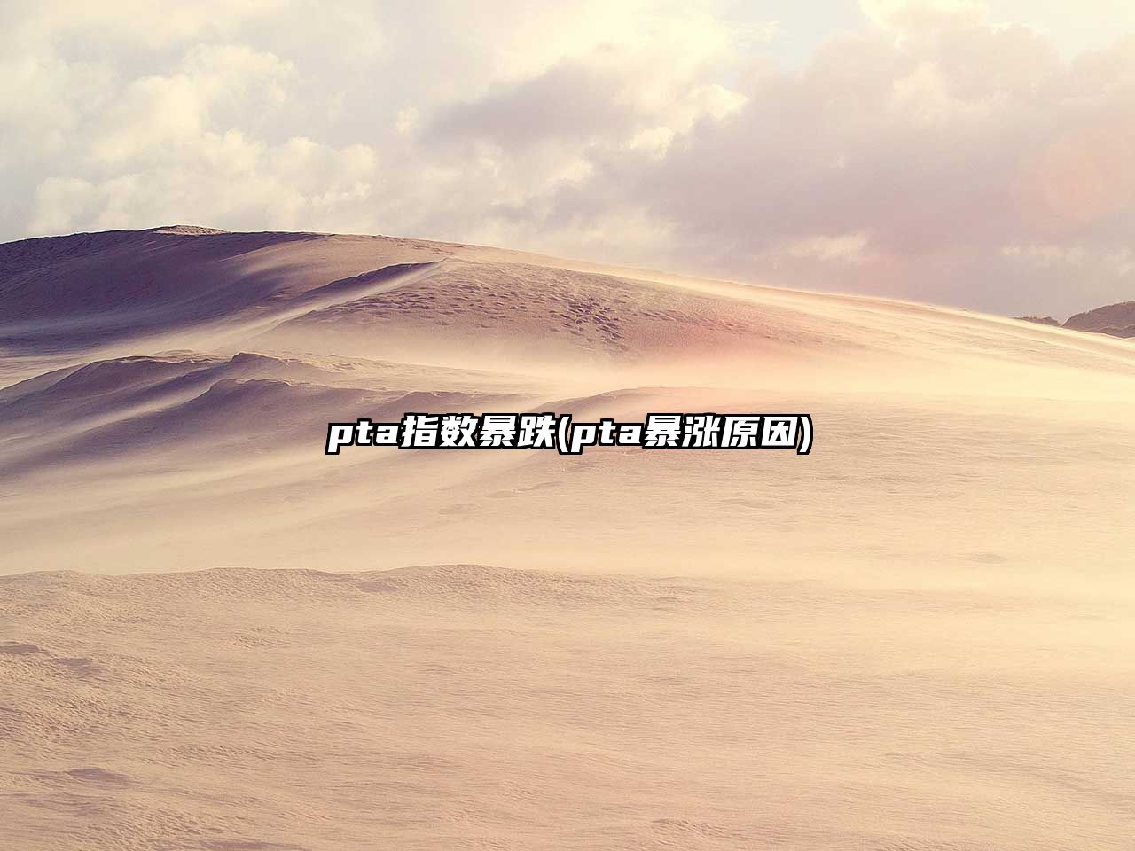 pta指數暴跌(pta暴漲原因)