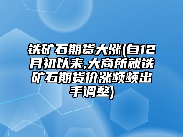 鐵礦石期貨大漲(自12月初以來(lái),大商所就鐵礦石期貨價(jià)漲頻頻出手調整)