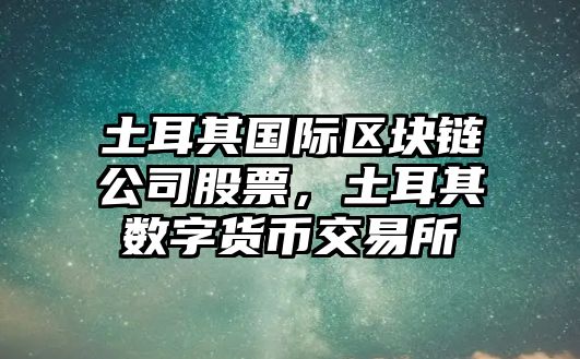 土耳其國際區塊鏈公司股票，土耳其數字貨幣交易所