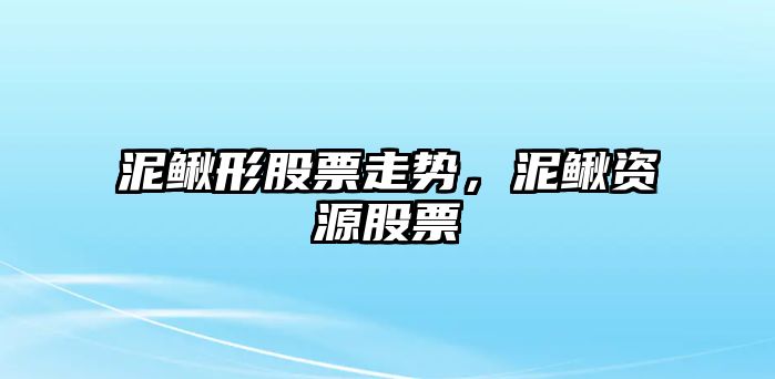 泥鰍形股票走勢，泥鰍資源股票