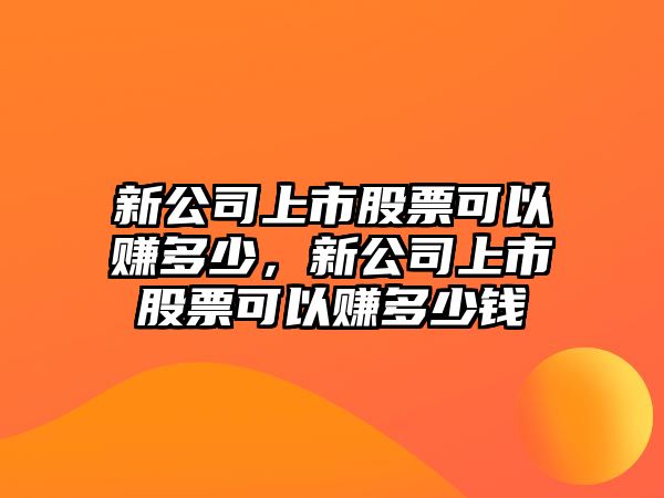 新公司上市股票可以賺多少，新公司上市股票可以賺多少錢(qián)