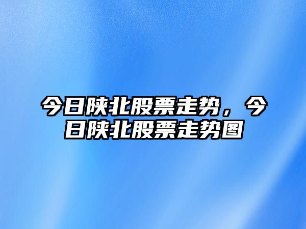 今日陜北股票走勢，今日陜北股票走勢圖