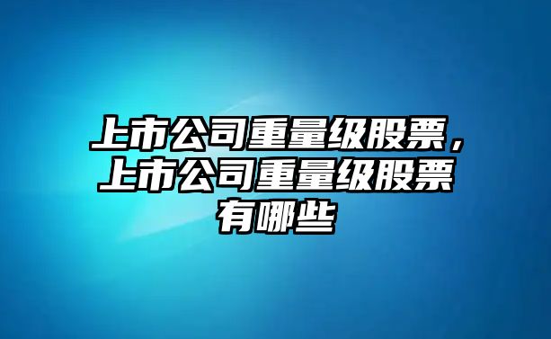 上市公司重量級股票，上市公司重量級股票有哪些