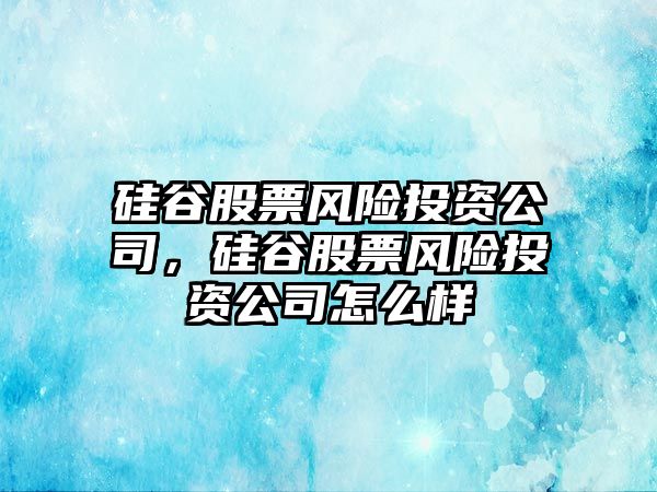 硅谷股票風(fēng)險投資公司，硅谷股票風(fēng)險投資公司怎么樣